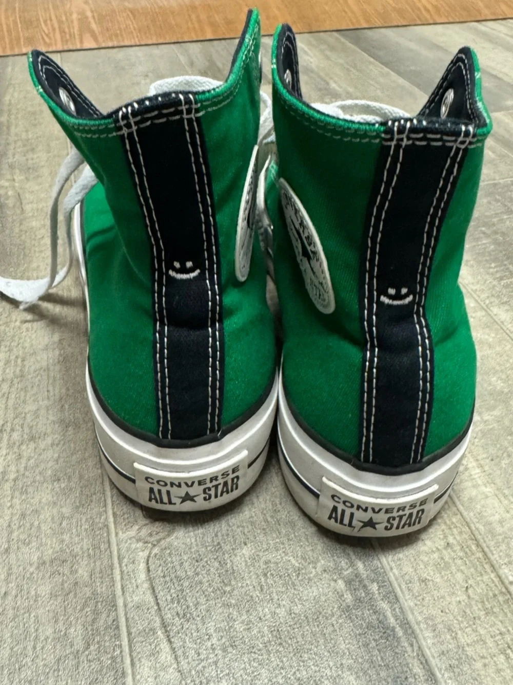 Converse Chuck Taylor All Star High Top Sneakers Green White (M5-W7) Streetwear - Picture 8 of 9